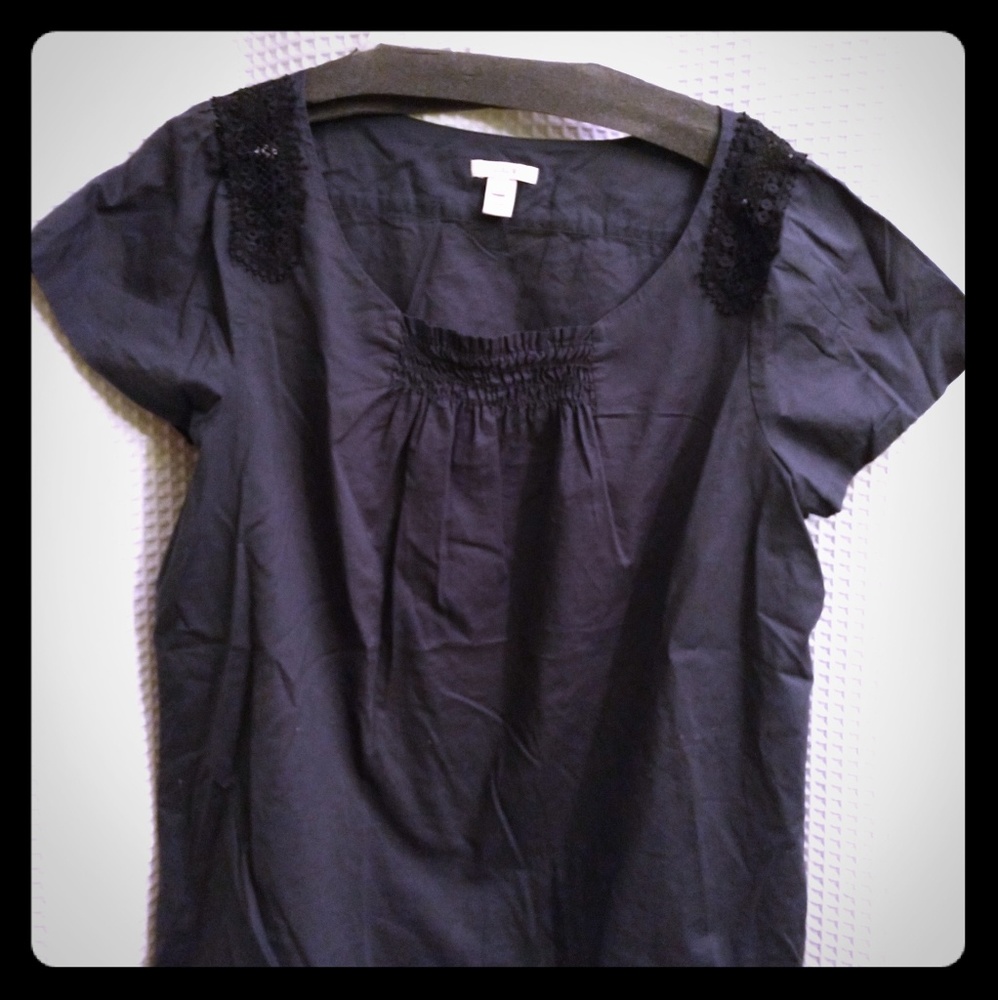 JCrew cap sleeve blouse